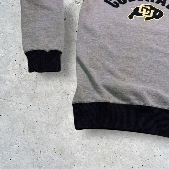 Champion Colorado Buffaloes Crewneck Sweatshirt XS Gray Black Embroidered Logo - Picture 5 of 10